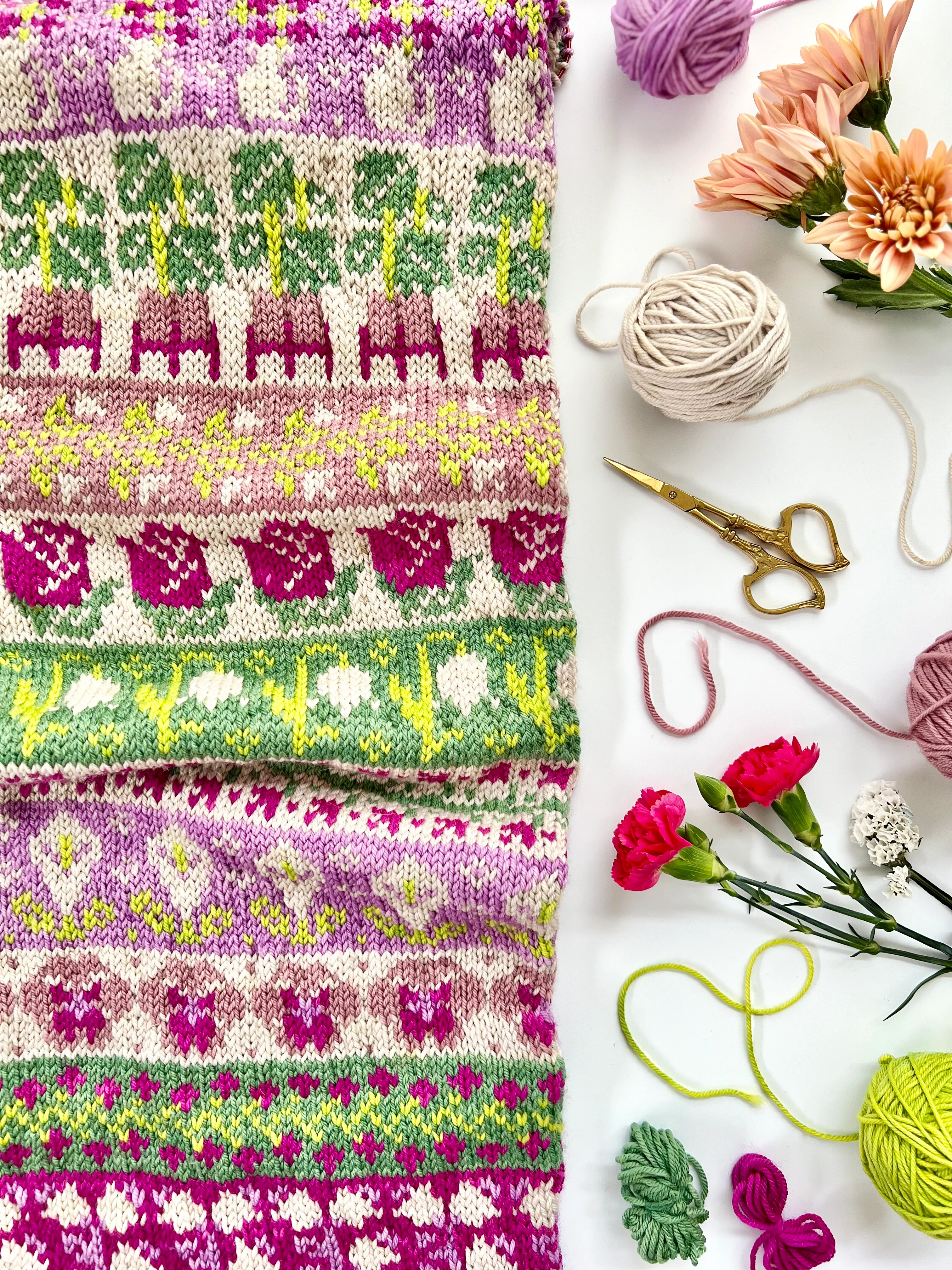 Botanical Doodle (Infinity Cowl)